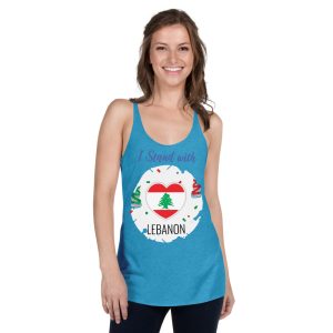 I Stand with Lebanon Top Tank - Image 1
